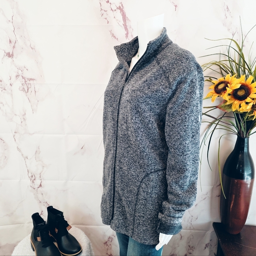 Eddie Bauer Charcoal Knit Jacket - Picture 3 of 6